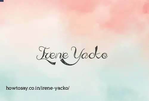 Irene Yacko