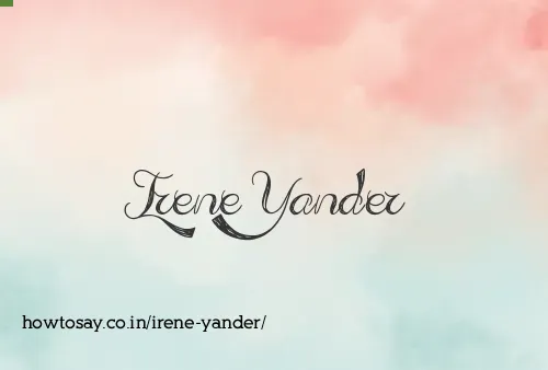Irene Yander