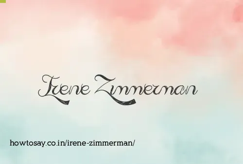 Irene Zimmerman