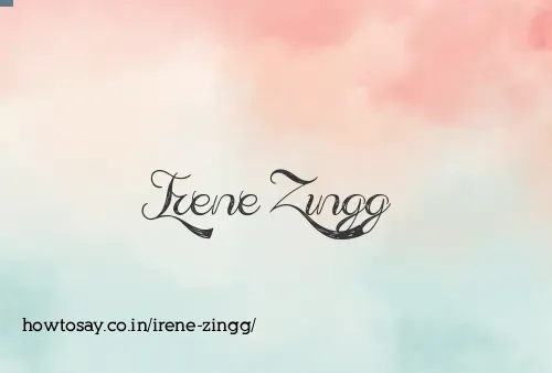 Irene Zingg