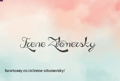 Irene Zitomersky