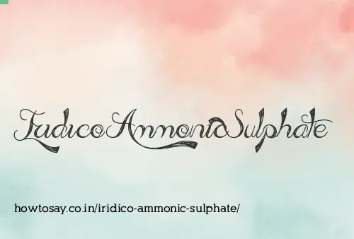 Iridico Ammonic Sulphate