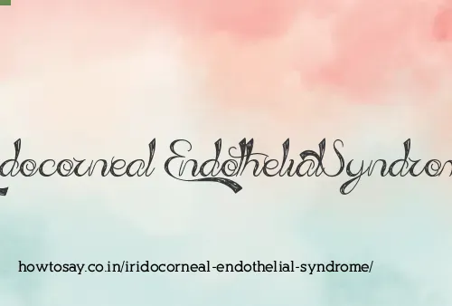 Iridocorneal Endothelial Syndrome