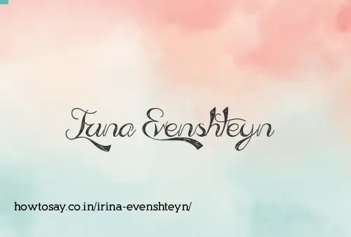Irina Evenshteyn