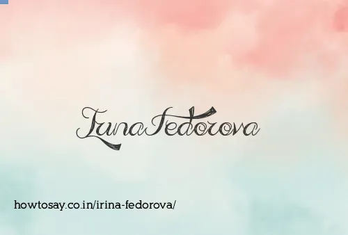 Irina Fedorova