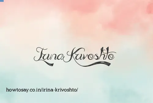 Irina Krivoshto
