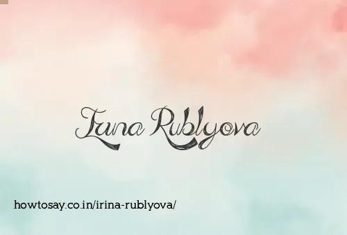 Irina Rublyova