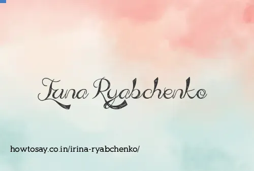Irina Ryabchenko