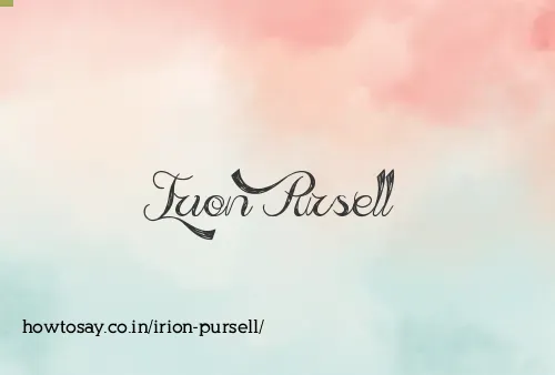 Irion Pursell