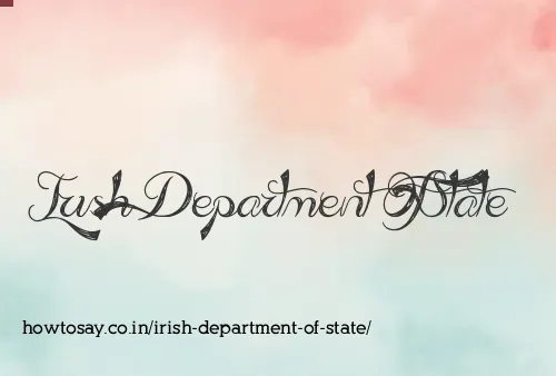 Irish Department Of State