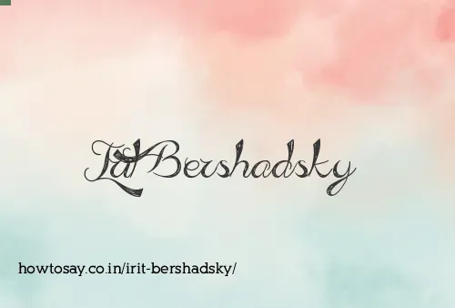 Irit Bershadsky