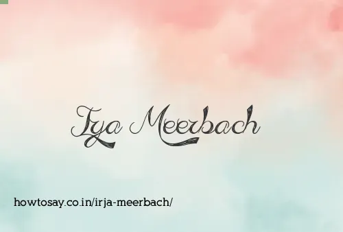 Irja Meerbach