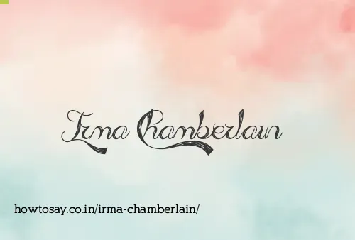 Irma Chamberlain