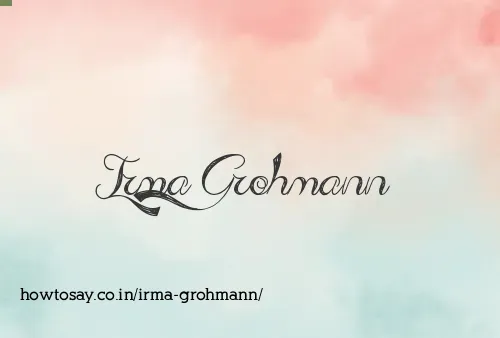 Irma Grohmann