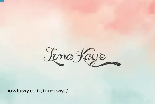 Irma Kaye