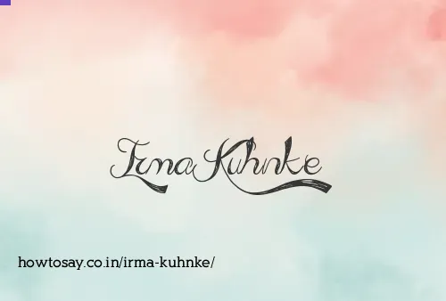 Irma Kuhnke