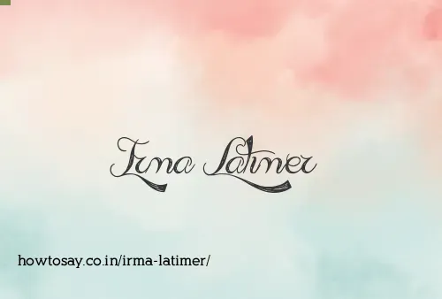 Irma Latimer
