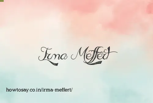 Irma Meffert
