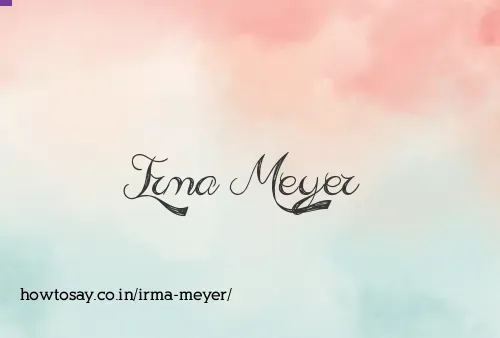 Irma Meyer