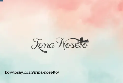 Irma Nosetto