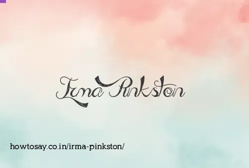 Irma Pinkston