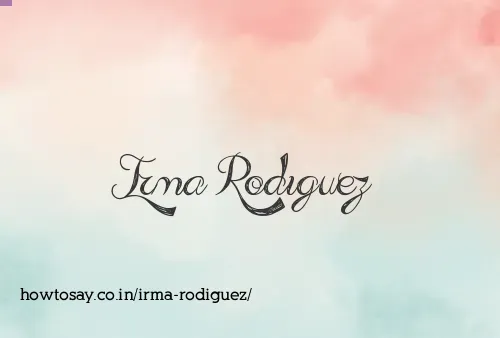 Irma Rodiguez