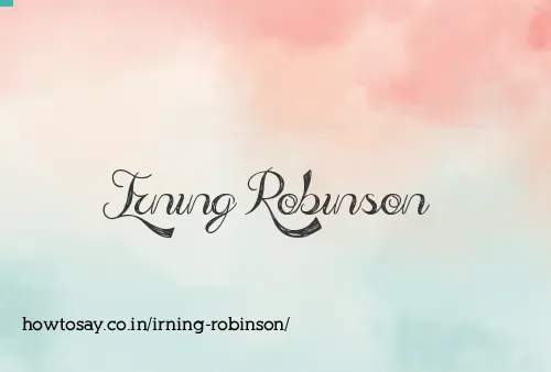 Irning Robinson