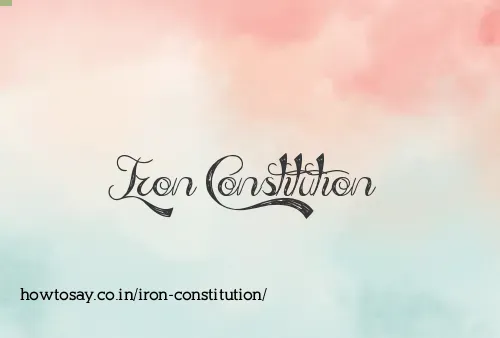 Iron Constitution