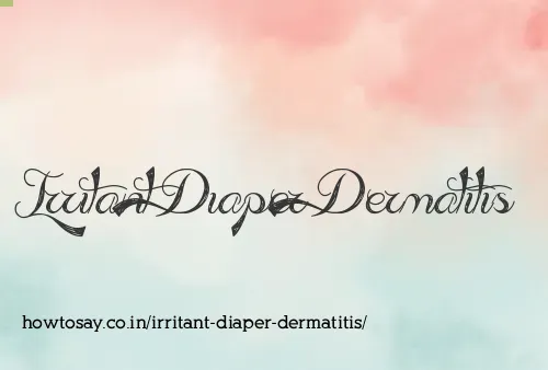 Irritant Diaper Dermatitis