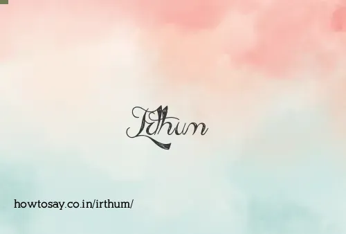 Irthum