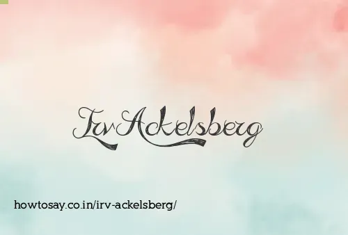 Irv Ackelsberg