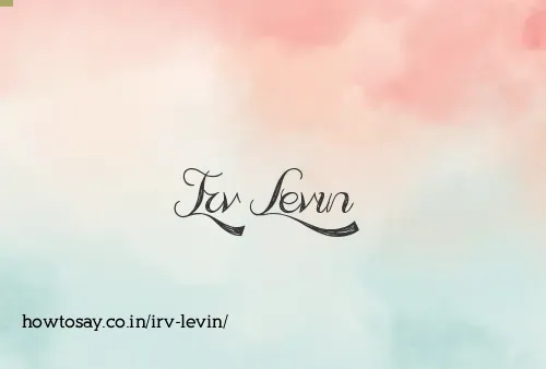 Irv Levin