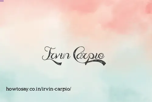 Irvin Carpio
