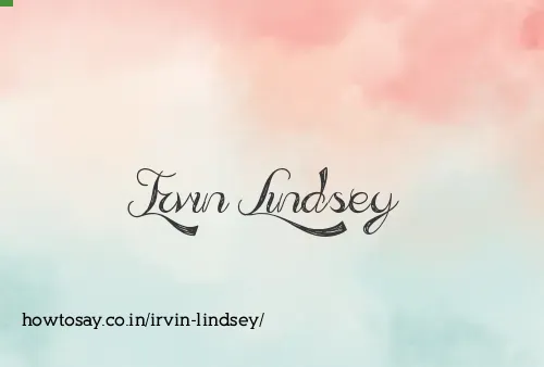 Irvin Lindsey