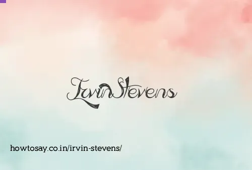 Irvin Stevens