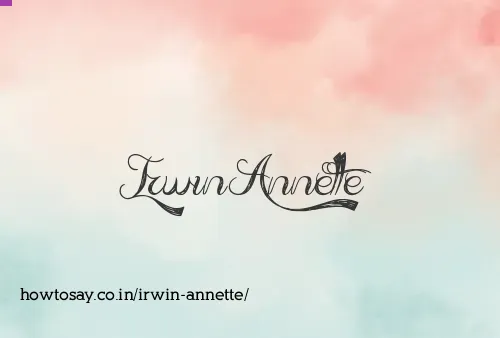 Irwin Annette