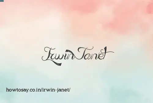 Irwin Janet