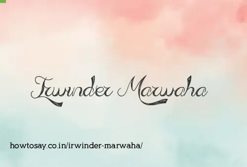 Irwinder Marwaha