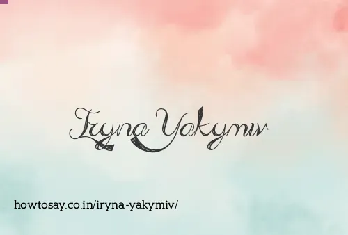 Iryna Yakymiv