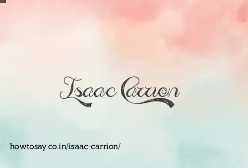 Isaac Carrion