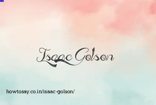Isaac Golson