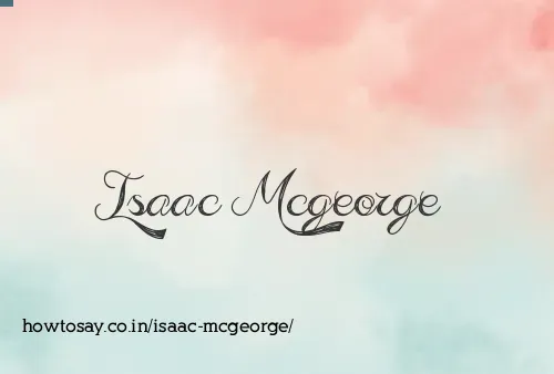 Isaac Mcgeorge