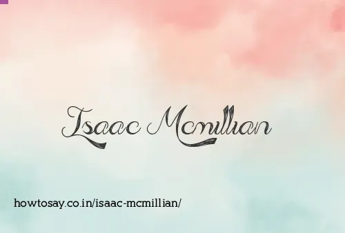 Isaac Mcmillian