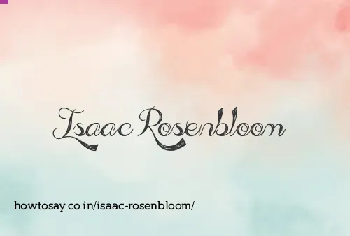 Isaac Rosenbloom