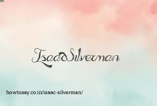 Isaac Silverman