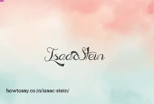 Isaac Stein