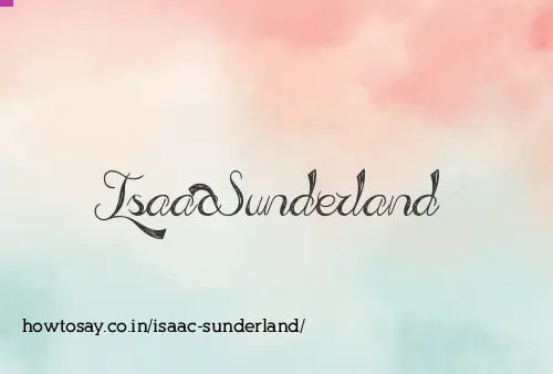 Isaac Sunderland
