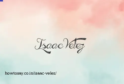 Isaac Velez
