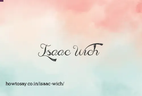 Isaac Wich