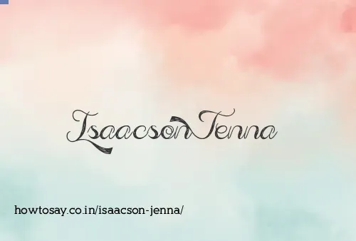 Isaacson Jenna